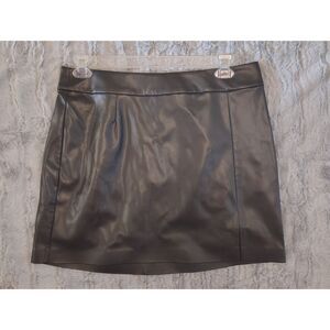 NWT The Drop Womens Aiden Vegan Leather A-line Mini Skirt Size XL Punk Rock Goth